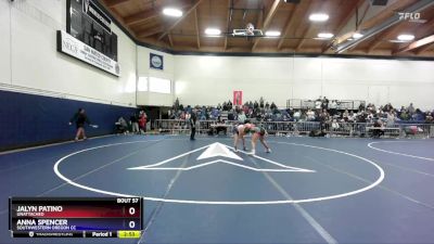 145 lbs Quarterfinal - Jalyn Patino, Unattached vs Anna Spencer, Southwestern Oregon CC