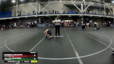 72 lbs Round 5 (6 Team) - William Smathers, Rangers WC vs Dominick DeFilippis, Yale Street