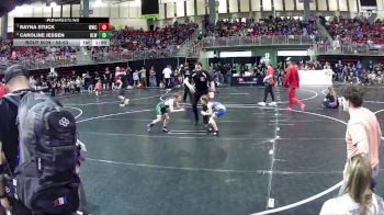 58-63 lbs Quarterfinal - Rayna Stuck, Wahoo Wrestling Club vs Caroline Jessen, O`Neill Leprechaun Wrestling