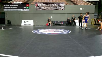 All Cadet Boys Freestyle Upper - 144 lbs Champ. Round 2 - Robert Hernandez vs Raiden Martinez, Red Wave Wrestling