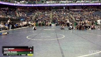 2A 144 lbs Cons. Round 2 - Hunter Feagan, Rutherfordton-Spindale vs Cade Woody, Madison