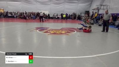 80 lbs Quarterfinal - Wyatt Kiner, Mt Holly Springs vs Trystin Gordon, Williamsport