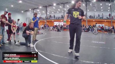 60 lbs Champ. Round 1 - Cole Licausi, Knights Youth Wrestling vs Declan Draddy, Eastside Youth Wrestling