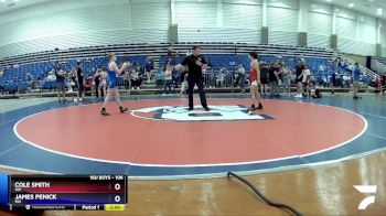 106 lbs Semifinal - Cole Smith, WV vs James Penick, MO