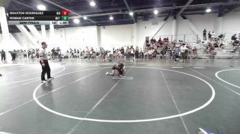65 lbs Semifinal - Braxton Rodriguez, Rising Sun WC vs Roman Carter, Mat Demon WC