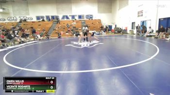 149 lbs Cons. Semis (16 Team) - Vicente Rodarte, Santa Rosa Junior College vs Owen Willis, Sierra College