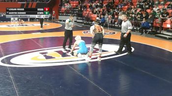 1A 150 lbs Cons. Round 3 - Logan Riggs, Roxana vs Austin Kisner, Stanford (Olympia)