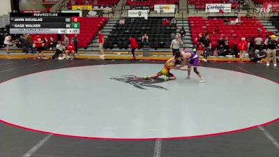 133 lbs 1st Place Match - Gage Walker, Missouri vs Javin Douglas, Ozarks