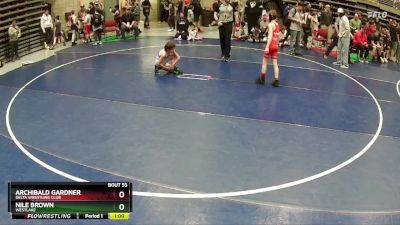 78 lbs Champ. Round 2 - Archibald Gardner, Delta Wrestling Club vs Nile Brown, WESTLAKE