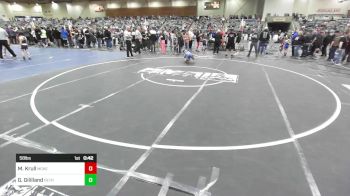 58 lbs Semifinal - Mowgli Krull, McKenzie River Mat Club vs Gage Gililland, Dethrone WC