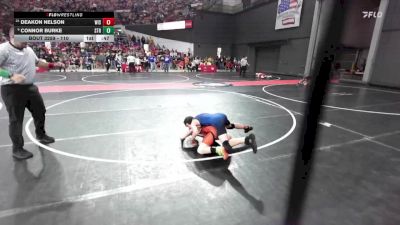 110 lbs Champ. Round 2 - Connor Burke, Stratford vs Deakon Nelson, Wisconsin