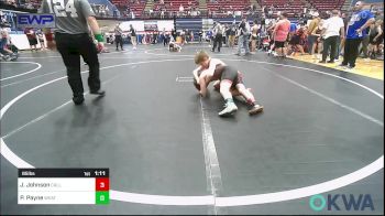 85 lbs Quarterfinal - Jaxon Johnson, Carl Albert vs Parker Payne, Weatherford Youth Wrestling