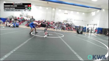 132 lbs Round Of 16 - Zander Holland, Guymon Wrestling vs Curtis Kiefer, Moore