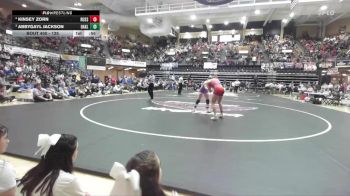 135 lbs 1st Place Match - Kinsey Zorn, Russell HS vs Abbygayl Jackson, Oakley HS