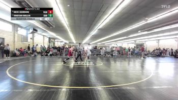 130 lbs Quarterfinal - Nick Gordon, Palmyra vs Tristan Bellis, Shortsville