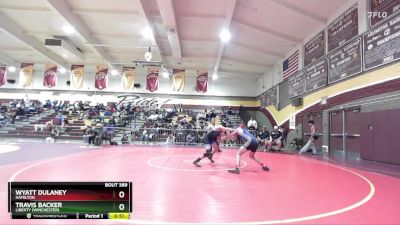 132 lbs Cons. Round 2 - Wyatt Dulaney, Hamilton vs Travis Backer, Liberty (Winchester)