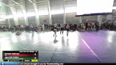 75 lbs Champ. Round 2 - Tayson Teeples, JWC vs Treycen O`Dell, Sanderson Wrestling Academy