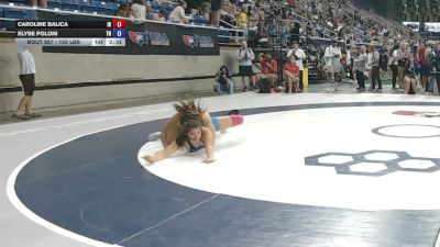135 lbs Cons. Rd Of 64 - Caroline Balica, Indiana vs Elyse Poloni, Tennessee