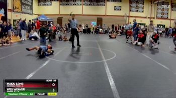 56 lbs Cons. Round 3 - Makai Long, Colonial Pride vs Wes Weaver, Savage TC