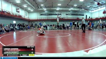 80 lbs Champ. Round 3 - Joshua Sanders, Red Cobra Westling Academy vs Landon Burkett, New Palestine Junior High