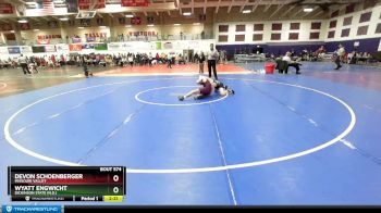 125 lbs Cons. Round 4 - Devon Schoenberger, Missouri Valley vs Wyatt Engwicht, Dickinson State (N.D.)