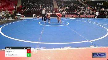 132-136 lbs Rr Rnd 2 - Javier Ortiz, Poteau Wrestling vs Daniel Gonzalez, Rogue Warrior Wrestling