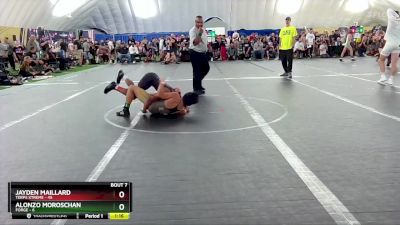 115 lbs Round 2 (8 Team) - Jayden Maillard, Terps Xtreme vs Alonzo Moroschan, FORGE