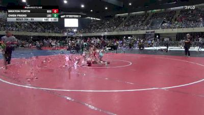 80 lbs Round Of 16 - Brixton Fortin, Wrightstown vs Owen Friend, Lancaster