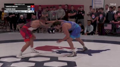 86 kg Quarters - Rocco Welsh, NLWC/TMWC vs Simon Ruiz, Spartan Combat RTC/ Titan Mercury Wrestling Club (TMWC)