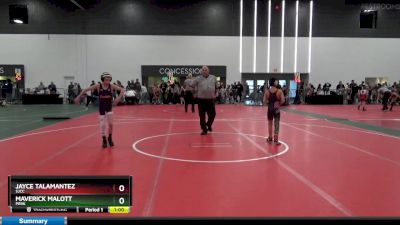 80 lbs Cons. Semi - Jayce Talamantez, SJCC vs Maverick Malott, PERK