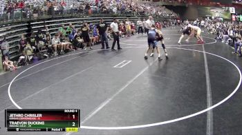 102 lbs Round 4 (6 Team) - Traevon Ducking, Indiana Gold vs Jethro Chrisler, Kansas Copperheads