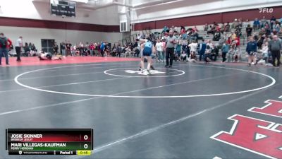 110 lbs Cons. Round 3 - Josie Skinner, Brebeuf Jesuit vs Mari Villegas-Kaufman, Perry Meridian