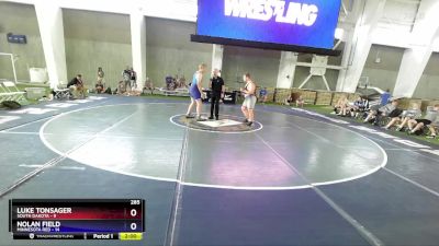 285 lbs 2nd Wrestleback (8 Team) - Luke Tonsager, South Dakota vs Nolan Field, Minnesota Red