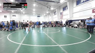 205 lbs Quarterfinal - Brody Nickerson, Backyard Barbarians-MS vs Teddy Day, West Virginia Wild-MS