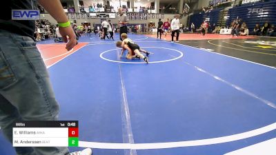 66 lbs Semifinal - Ellis Williams, Arkansas vs Madden Anderssen, Bentonville Wrestling Club