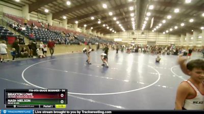 94 lbs Round 3 - Nash Nielson, Bear River vs Braxton Lowe, Victory Wrestling Club