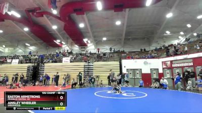 48-52 lbs Round 3 - Easton Armstrong, Franklin Central WC vs Ainsley Wheeler, Greenwood