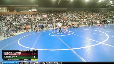 80 lbs Round 3 - RaeLynn Masters, Cabinet Mountain Elite WC vs Kassidy Davis, Mat Demon WC