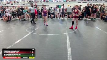 68 lbs Round 3 (6 Team) - Trevor Lindquist, U2 Upstate Uprising vs Raylynn Robinson, Charlotte Vikings