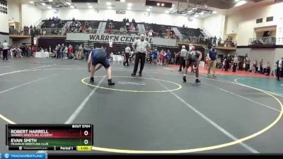 250 lbs Champ. Round 1 - Robert Harrell, Warren Wrestling Academy vs Evan Smith, Franklin Wrestling Club