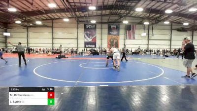 230 lbs Round Of 32 - Morgan Richardson, WV vs Landon Lyons, SC