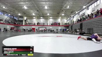 174 lbs Champ. Round 2 - Brendan Ridge, East Stroudsburg vs Zeke Waltz, McKendree