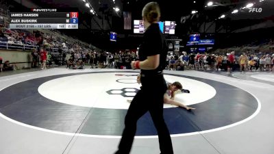 157 lbs Cons. Rd Of 64 - James Hansen, ID vs Alex Buskirk, MI