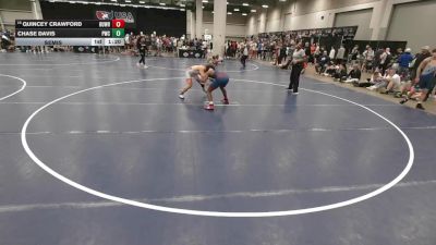 144 lbs Semis - Quincey Crawford, BullTrained Wrestling vs Chase Davis, Perrysburg Wrestling Club