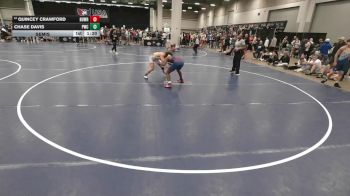 144 lbs Semis - Quincey Crawford, BullTrained Wrestling vs Chase Davis, Perrysburg Wrestling Club