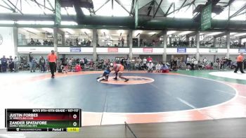 107-117 lbs Champ. Round 1 - Zander Spatafore, Gomez Wrestling RTC vs Justin Forbes, `D` Wrestling Club