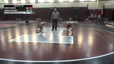 121 lbs 1st Place Match - Taelyn Clayton, Independence Girls vs Avery Lennox, Marion Girls