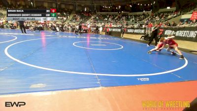 85 lbs Consi Of 8 #2 - Brian Baca, Juggernaut Wrestling Club vs Berringer (Berry) Robbins, Greater Heights Wrestling