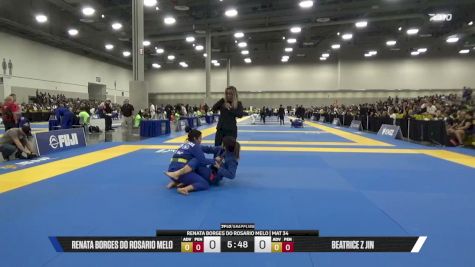 Beatrice Z Jin vs Renata Borges Do Rosario Melo 2026 World Master IBJJF Jiu-Jitsu Championship