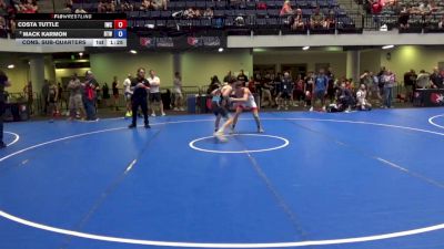 110 lbs Cons. Sub-quarters - Costa Tuttle, IsleStyle Wrestling Club vs Mack Karmon, Burnett Trained Wrestling